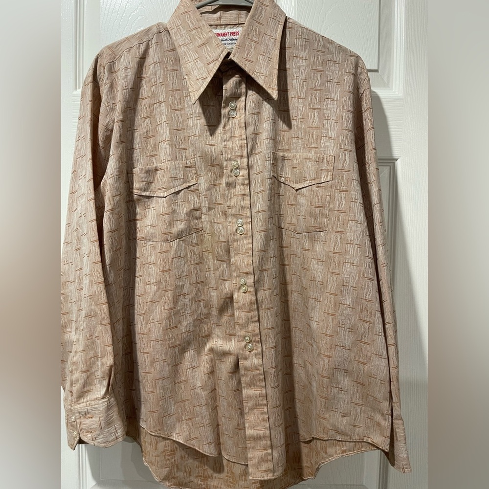 Vintage Permanent Press Button Down